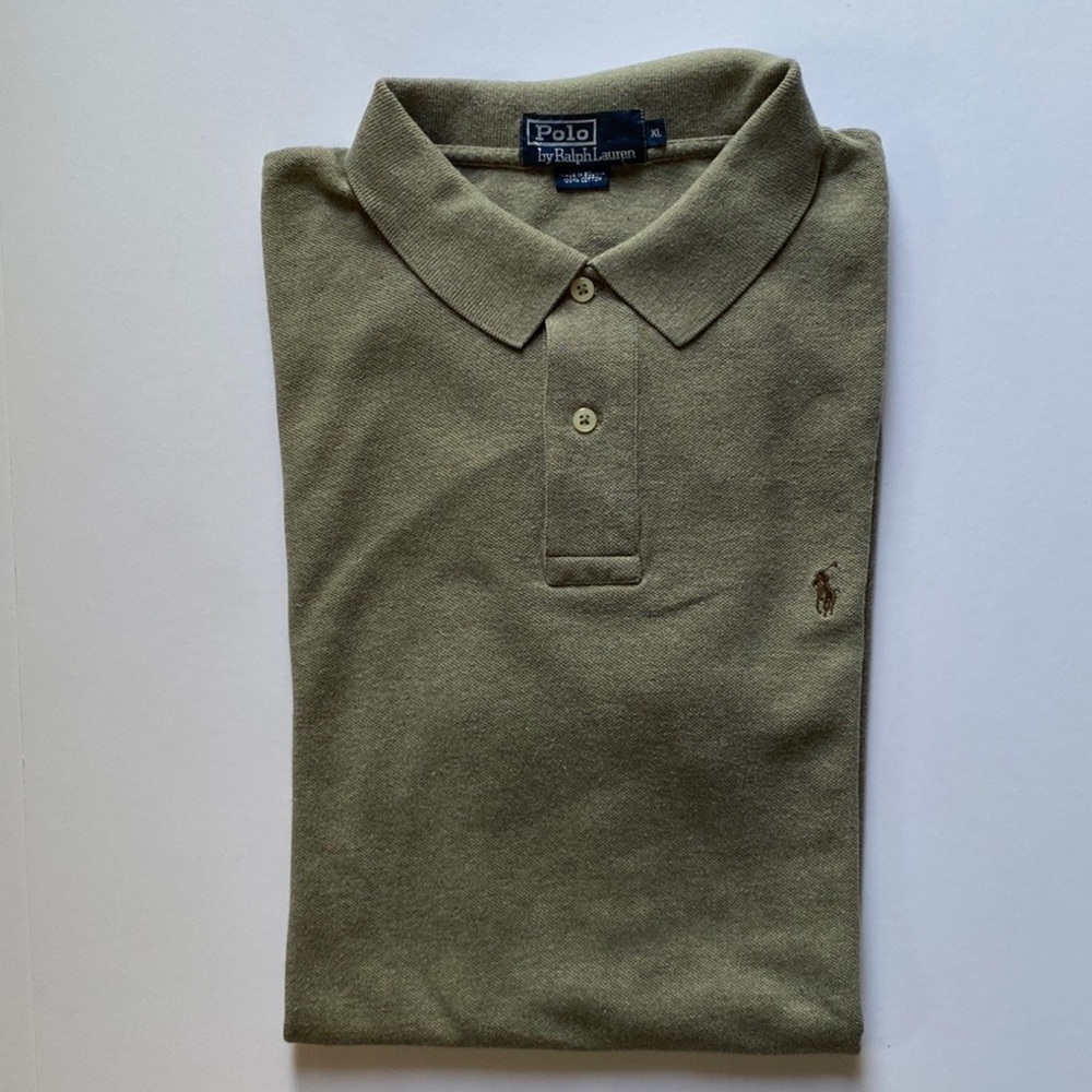 Ralph Lauren Mesh Kaki green xl polo